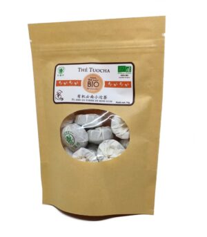 Thé Tuocha Bio Véritable Spécial thé Yunnan Mini Tuocha de Chine. Action détoxifiantes et anti-graisse majorées. Permet de ” garder la ligne ” et affiner votre silhouette,